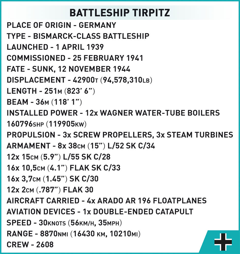 Cobi Battleship Tirpitz - KhalilMania