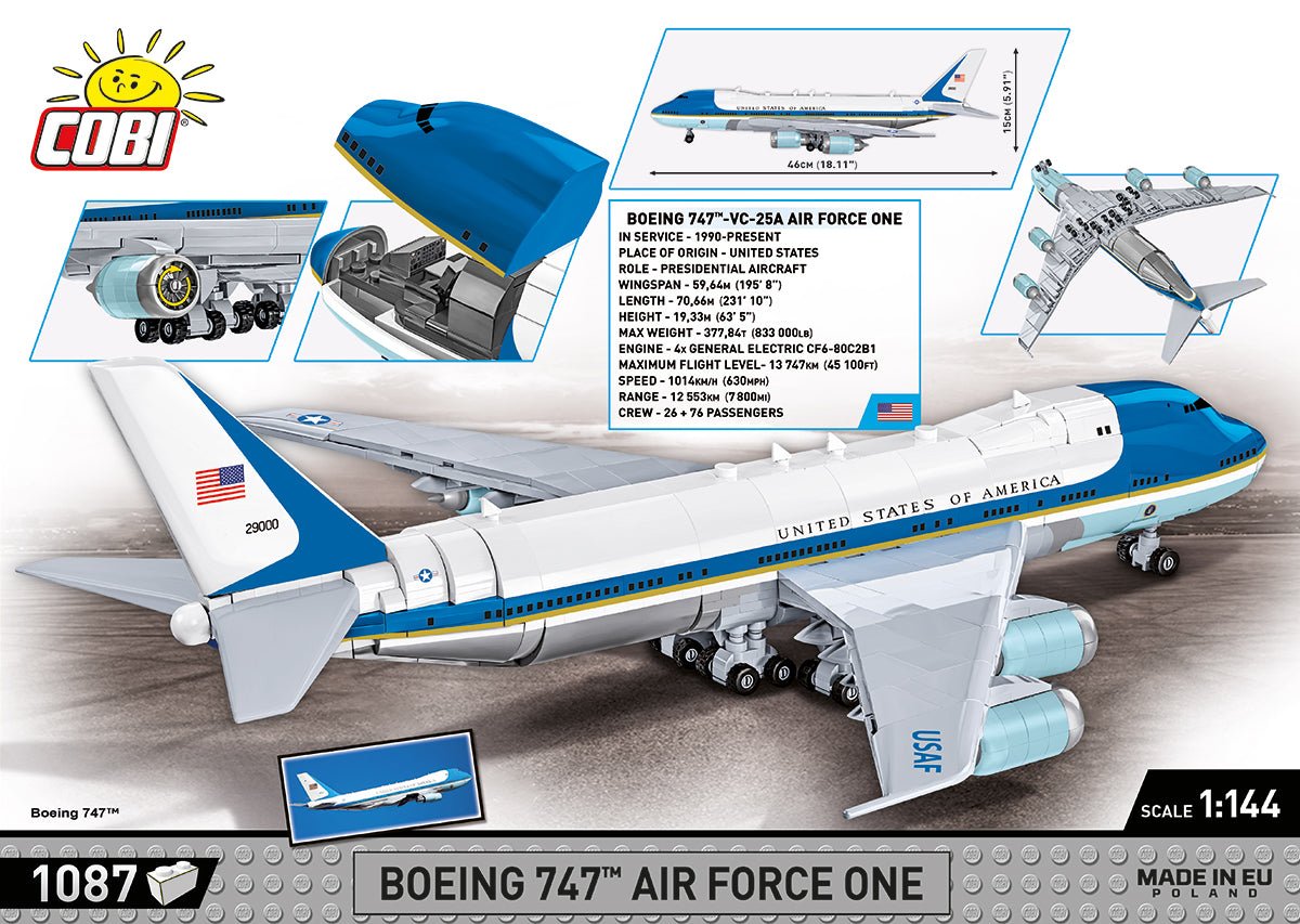 COBI® - Boeing 747 Air Force One - KhalilMania