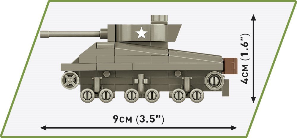 COBI M4A3 Sherman (1:72 Scale) - KhalilMania