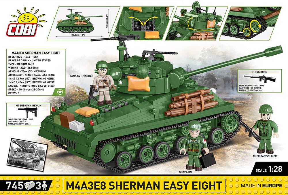 COBI® - M4A3E8 Sherman Easy Eight - KhalilMania