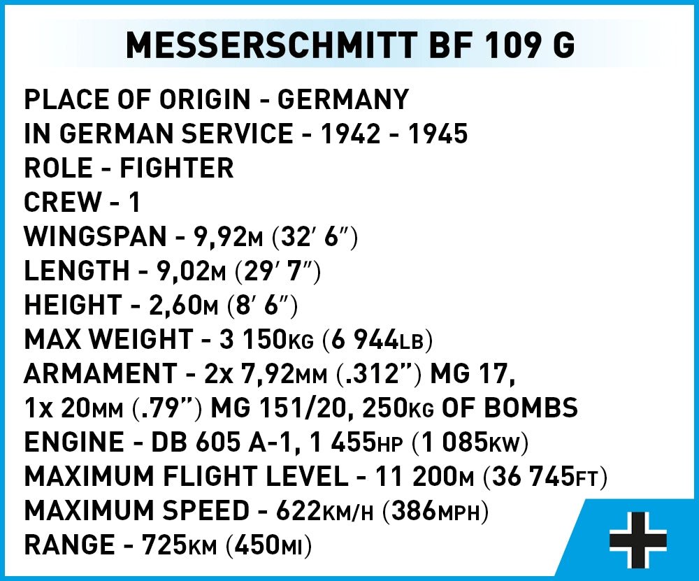 Cobi Messerschmitt Bf 109 G - KhalilMania
