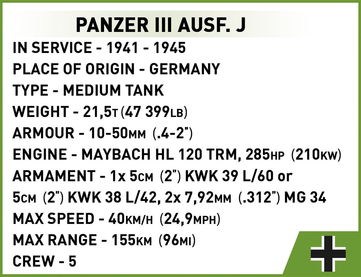 Cobi Panzer III Ausf.J - KhalilMania