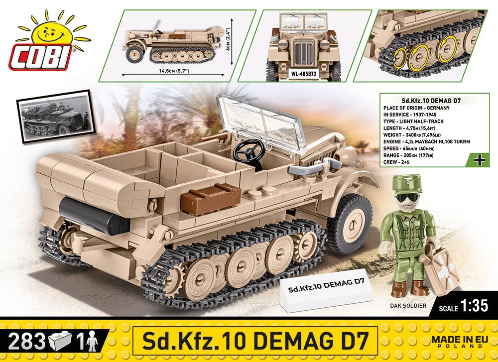 COBI® - Sd.Kfz 10 Demag D7 Halftrack - KhalilMania