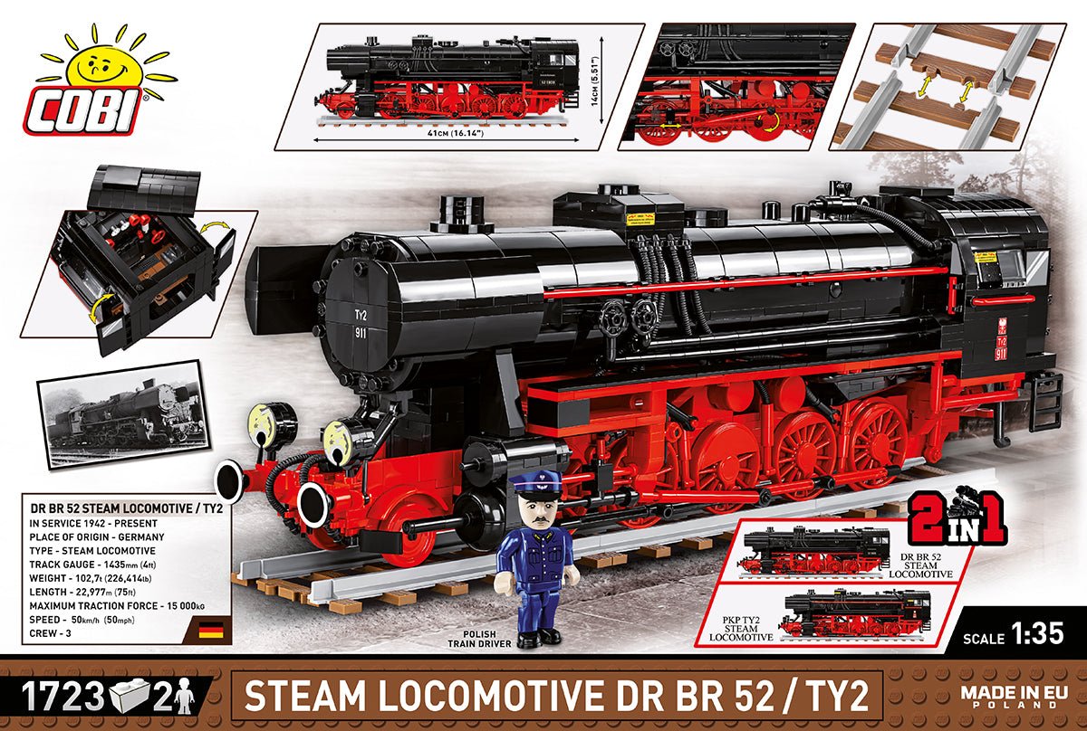 COBI® - Steam Locomotive Drb Class 52 1630 - KhalilMania