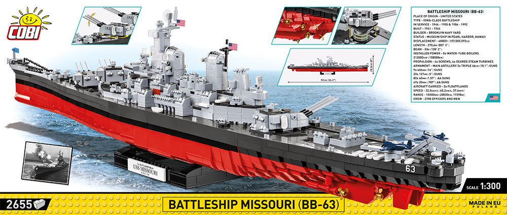 COBI® - WW2 Missouri Battleship - KhalilMania