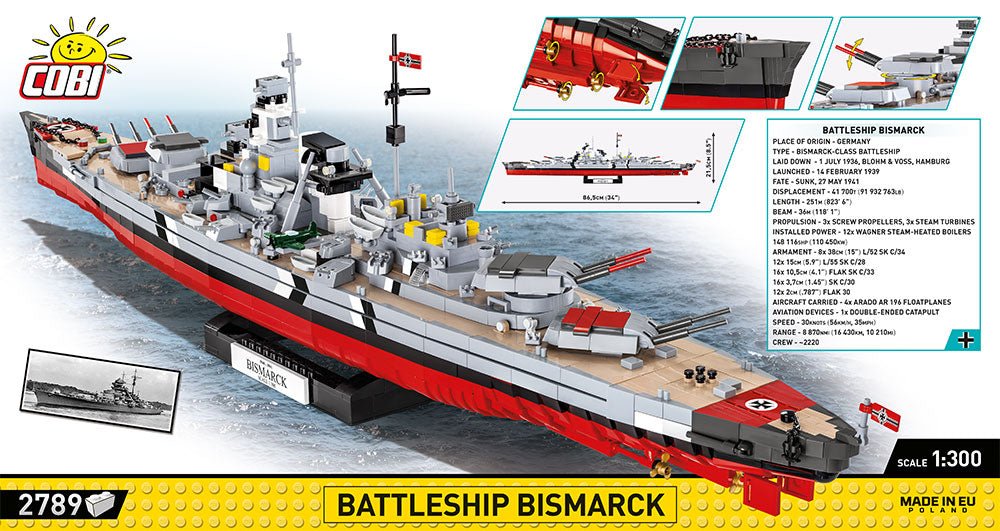 COBI® - WWII Battleship Bismarck - KhalilMania