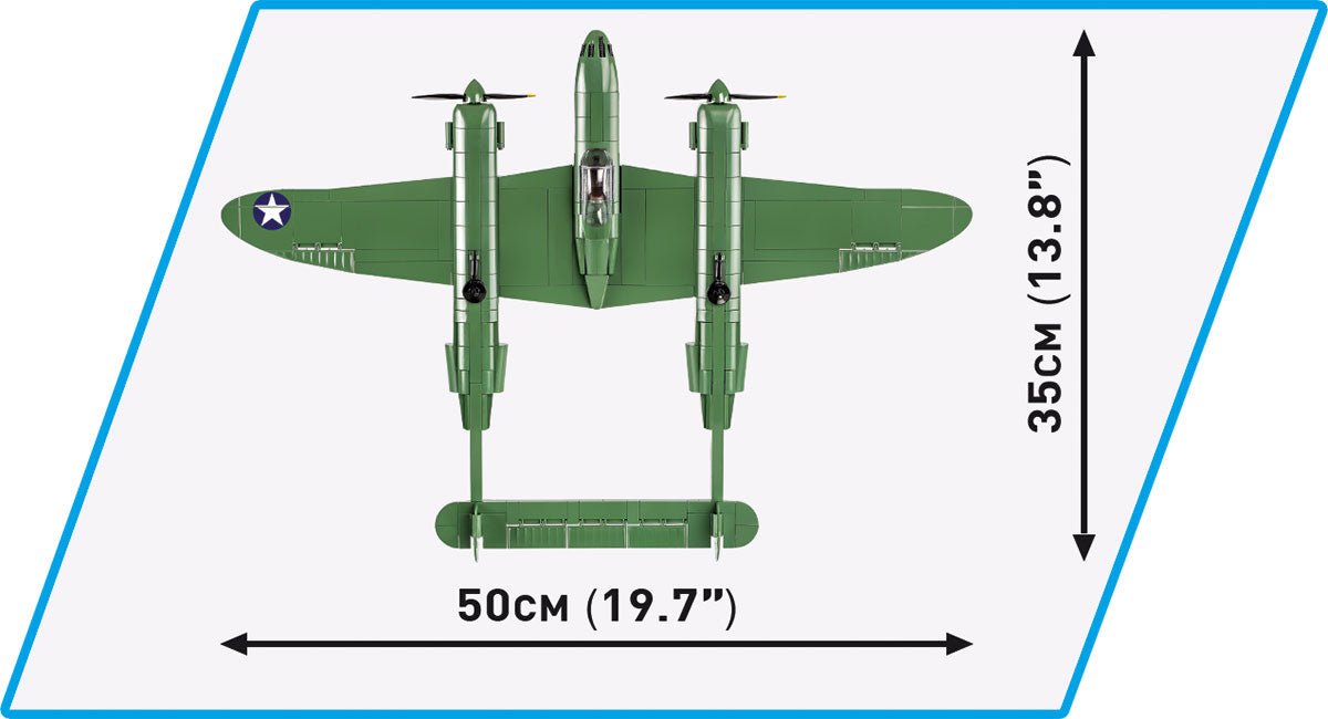 COBI WWII Lockheed P - 38H Lightning - KhalilMania