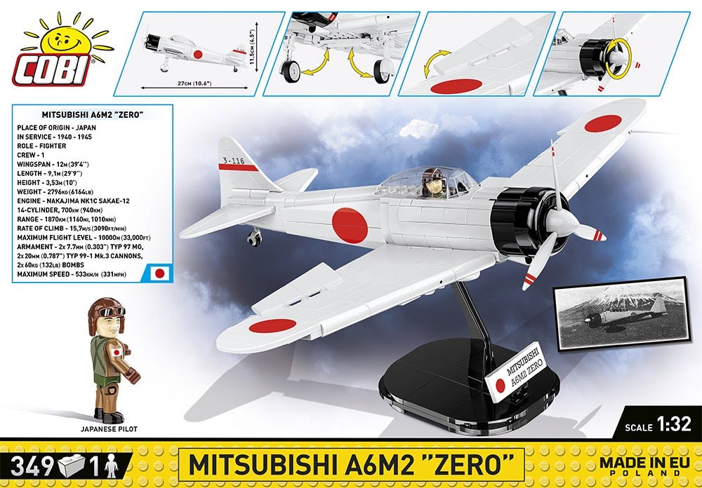 COBI® - WWII Mitsubishi A6M2 - Zero - Sen - KhalilMania