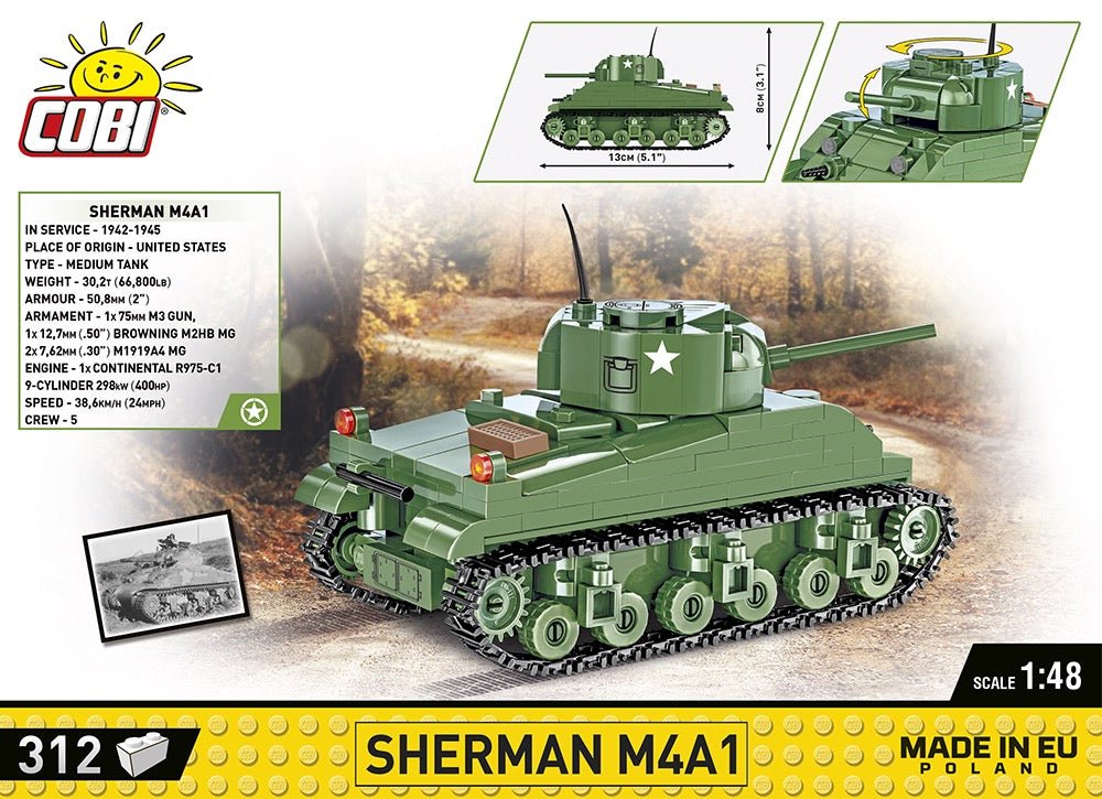 COBI® - WWII SHERMAN M4A1 - KhalilMania