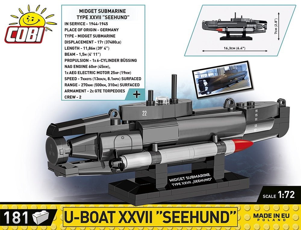 COBI® - WWII U - Boat "Seehund" - KhalilMania