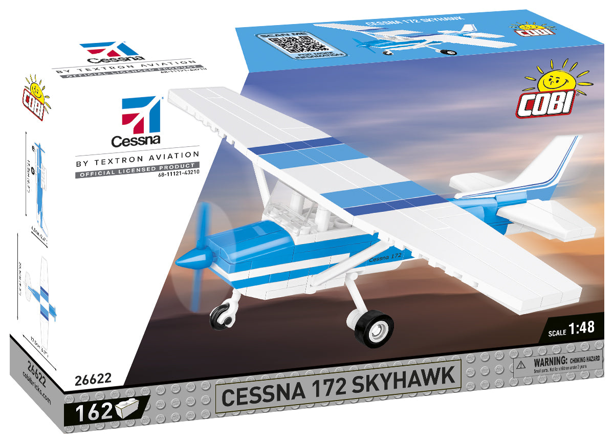 COBI Cessna 172 Skyhawk-White-Blue