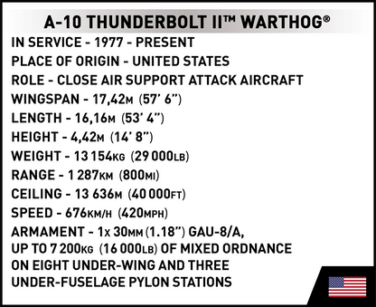 COBI A - 10 Thunderbolt II Warthog - KhalilMania