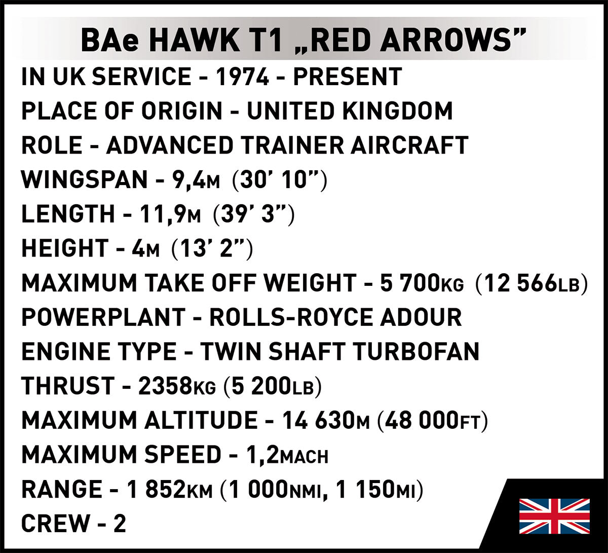 Cobi BAe Hawk T1 (Red Arrows) - KhalilMania