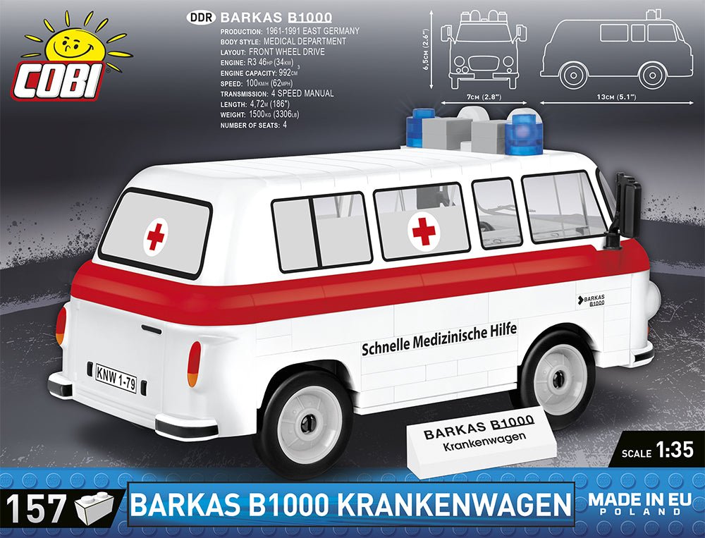 COBI® - Barkas B1000 Krankenwagen - KhalilMania