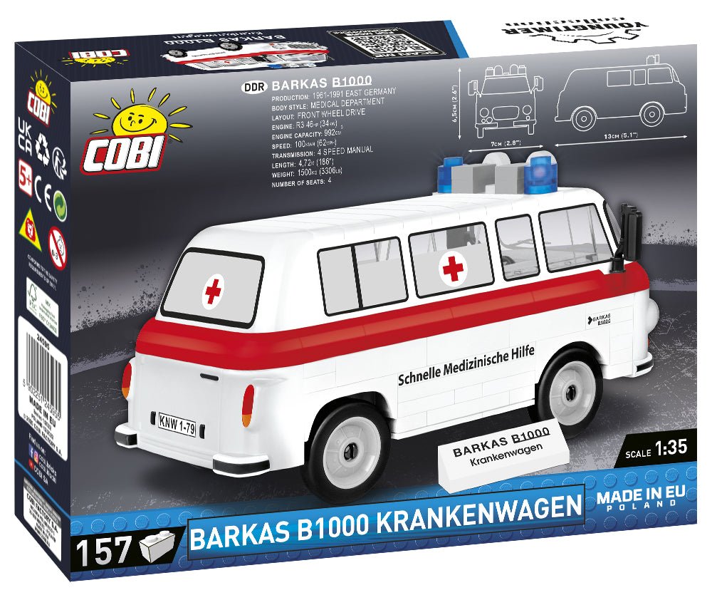 COBI Barkas B1000 Krankenwagen - KhalilMania