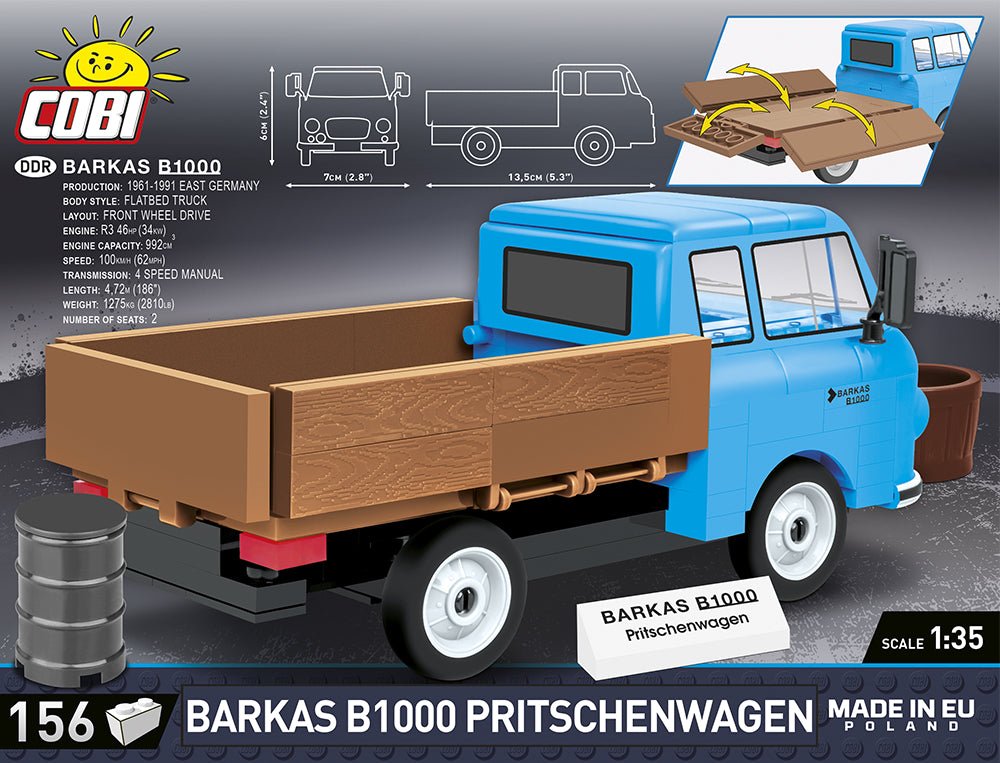 COBI® - Barkas B1000 Pritschenwagen - KhalilMania