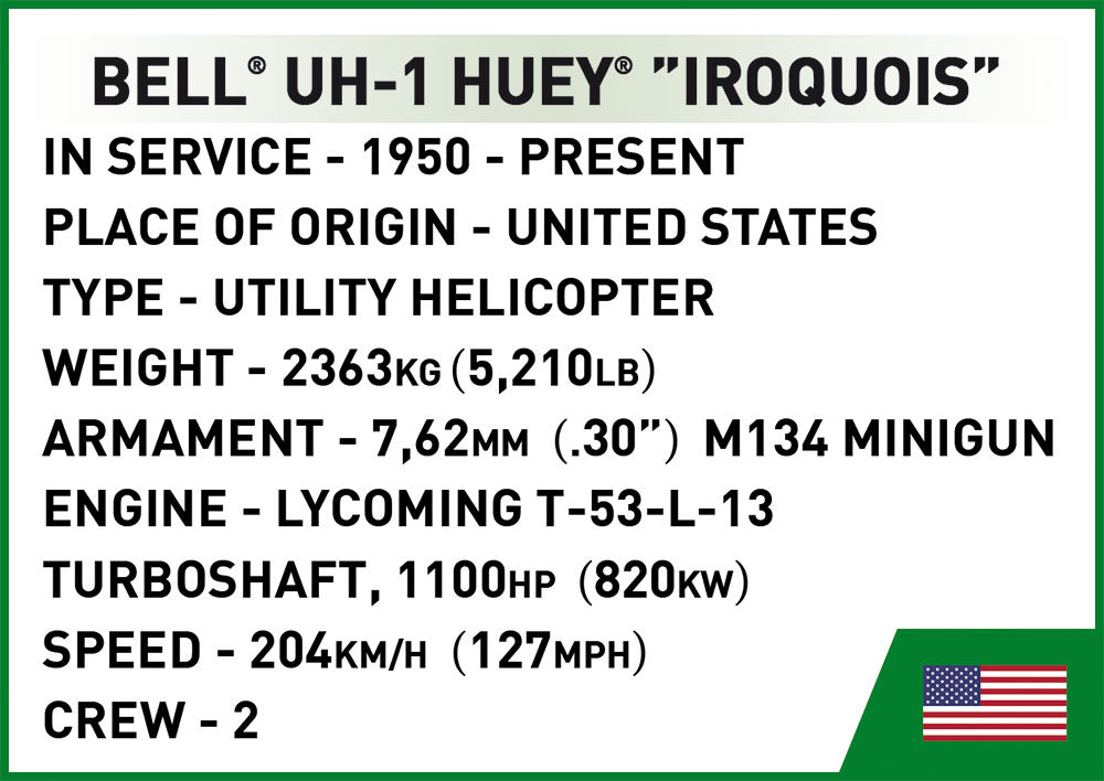 COBI Bell UH - 1 Huey Iroquois - KhalilMania