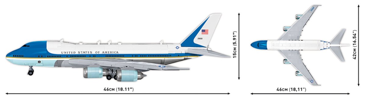 COBI Boeing 747 Air Force One - KhalilMania