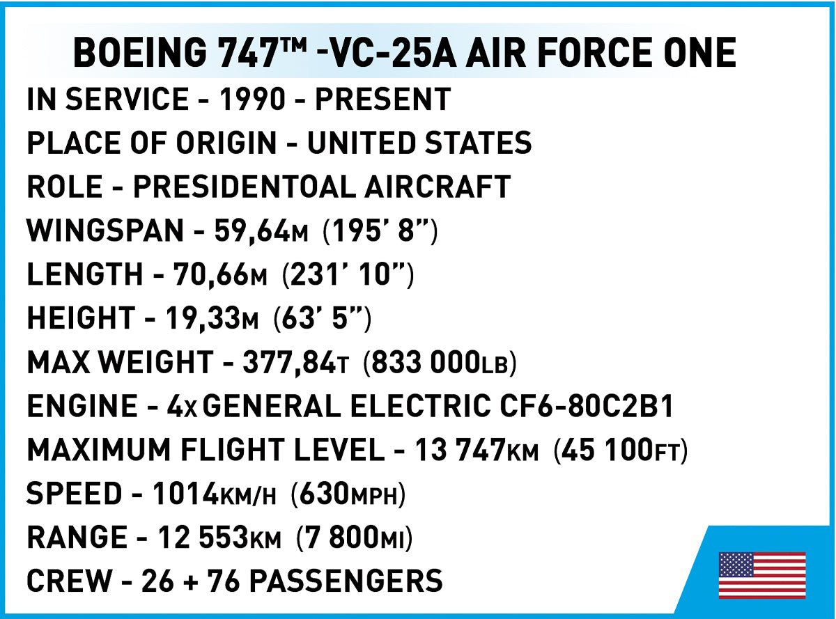 COBI Boeing 747 Air Force One - KhalilMania