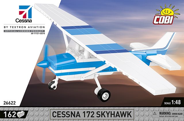 COBI® - Cessna 172 Skyhawk - White - Blue - KhalilMania
