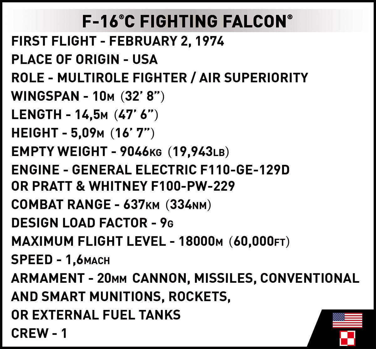 COBI F - 16C Fighting Falcon - KhalilMania