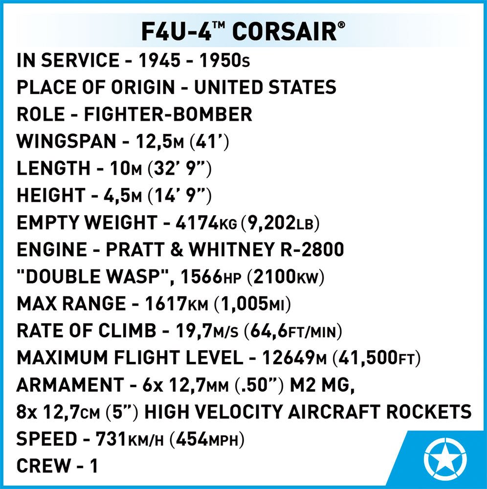 COBI F4U - 4 Corsair - KhalilMania