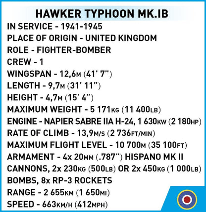 COBI Hawker Typhoon Mk.1B - KhalilMania