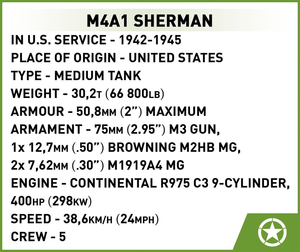 Cobi M4A1 Sherman - KhalilMania