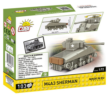 COBI M4A3 Sherman (1:72 Scale) - KhalilMania