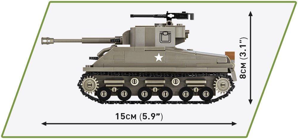 COBI M4A3E8 Sherman 340 Piece - KhalilMania