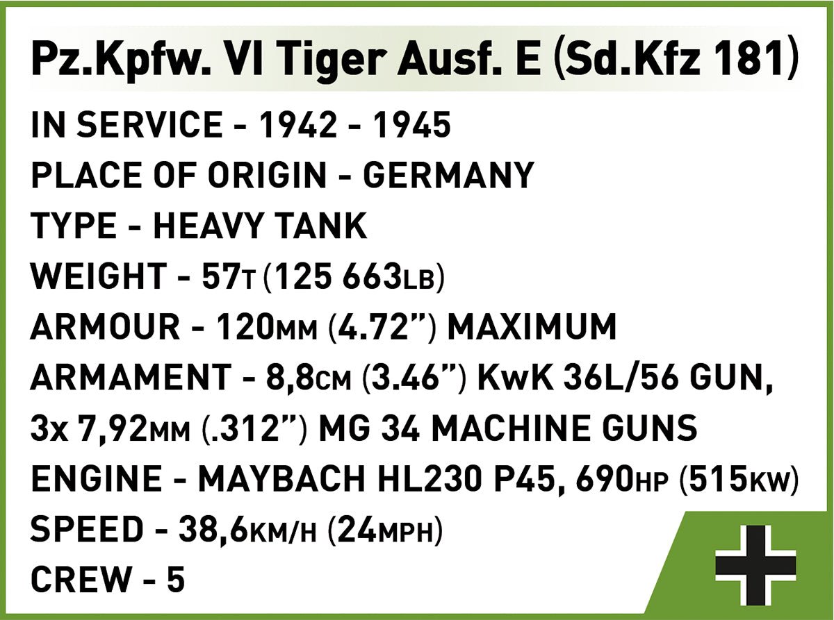 Cobi Pz.Kpfw. VI Tiger Ausf. E - KhalilMania