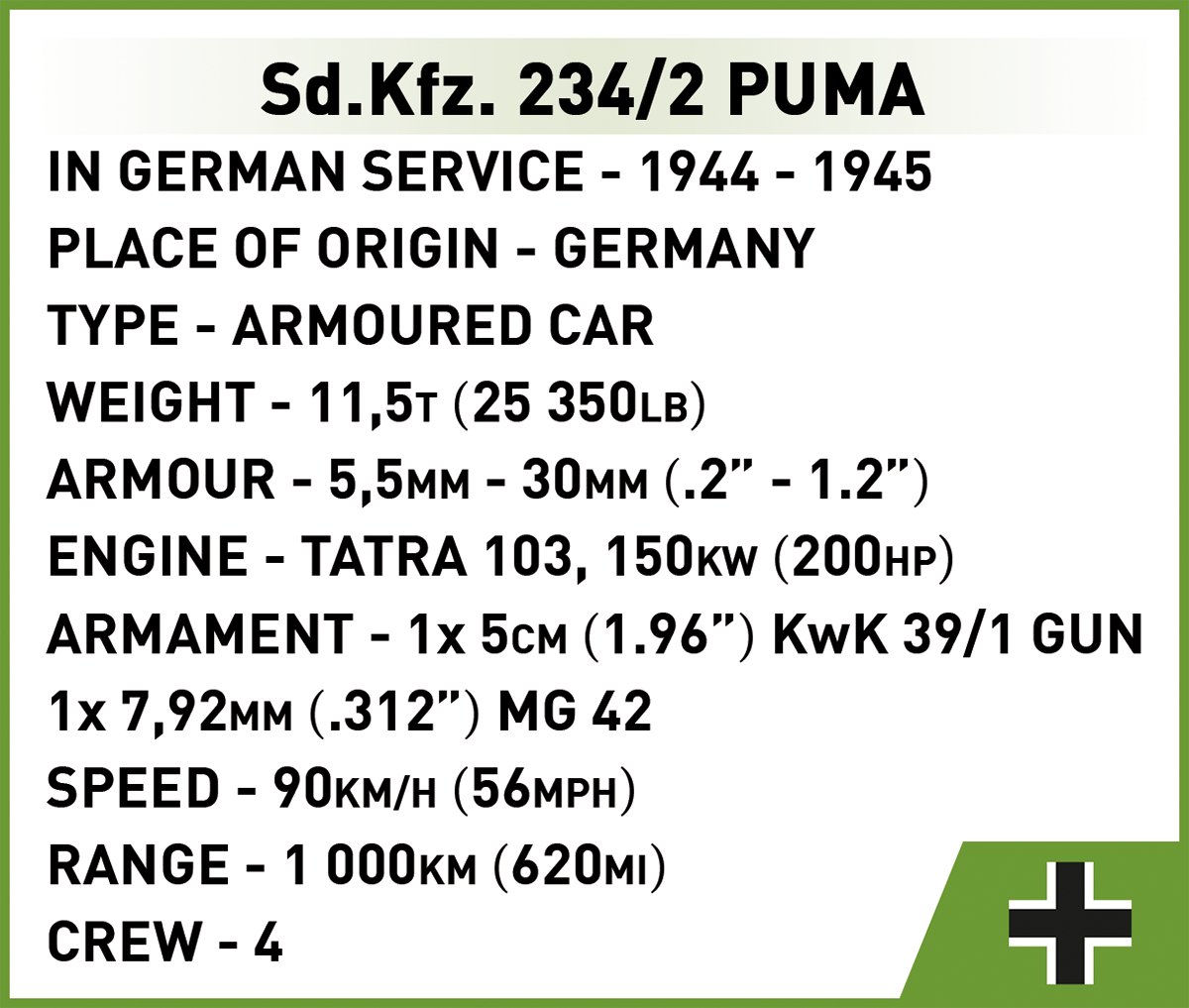 COBI Sd.Kfz. 234/2 Puma - KhalilMania