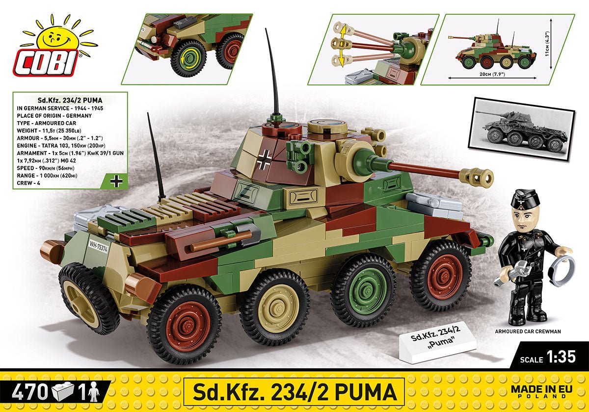 COBI® - Sd.Kfz. 234/2 Puma - KhalilMania
