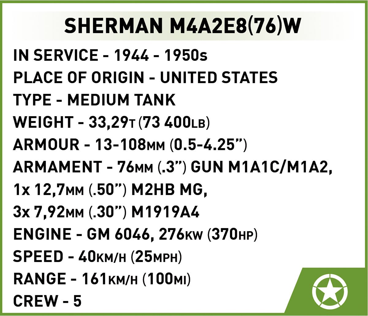 Cobi Sherman M4A2E8(76)W - KhalilMania
