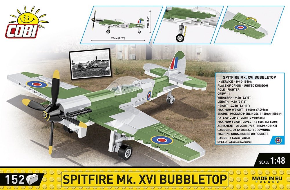 COBI® - Spitfire Mk. XVI Bubbletop - KhalilMania