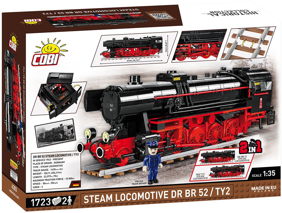 COBI Steam Locomotive Drb Class 52 1630 - KhalilMania