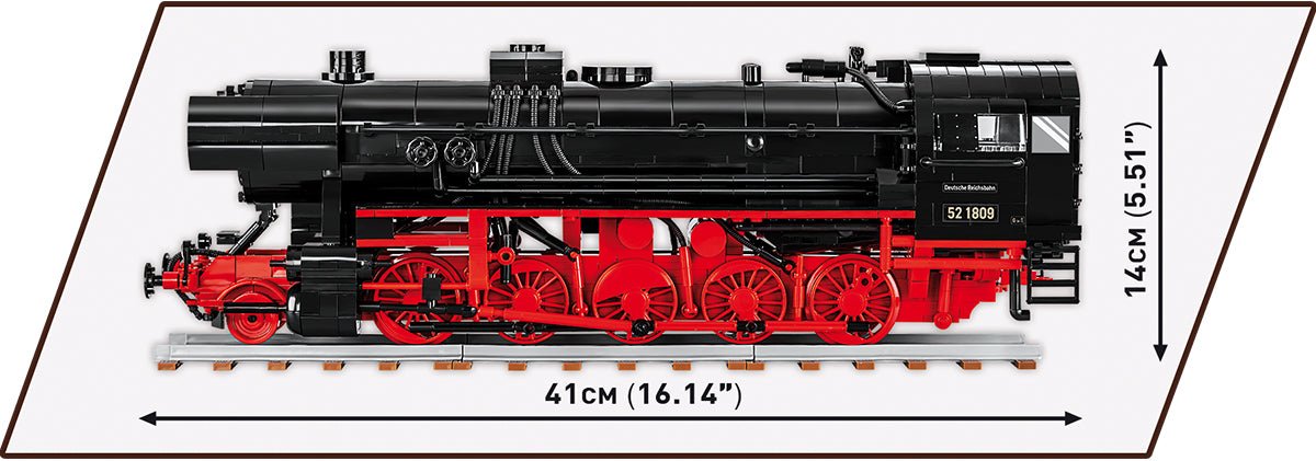 COBI Steam Locomotive Drb Class 52 1630 - KhalilMania