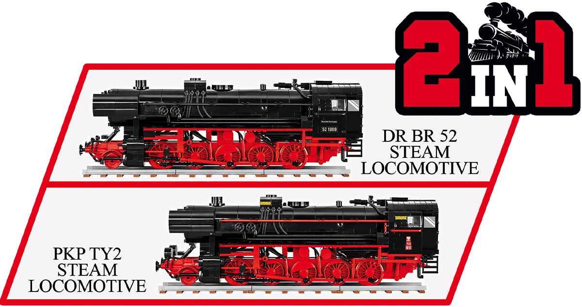 COBI Steam Locomotive Drb Class 52 1630 - KhalilMania