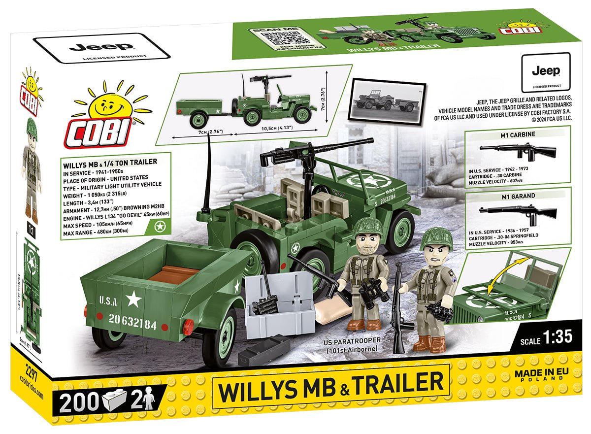 COBI Willys Jeep MB & Trailer - KhalilMania