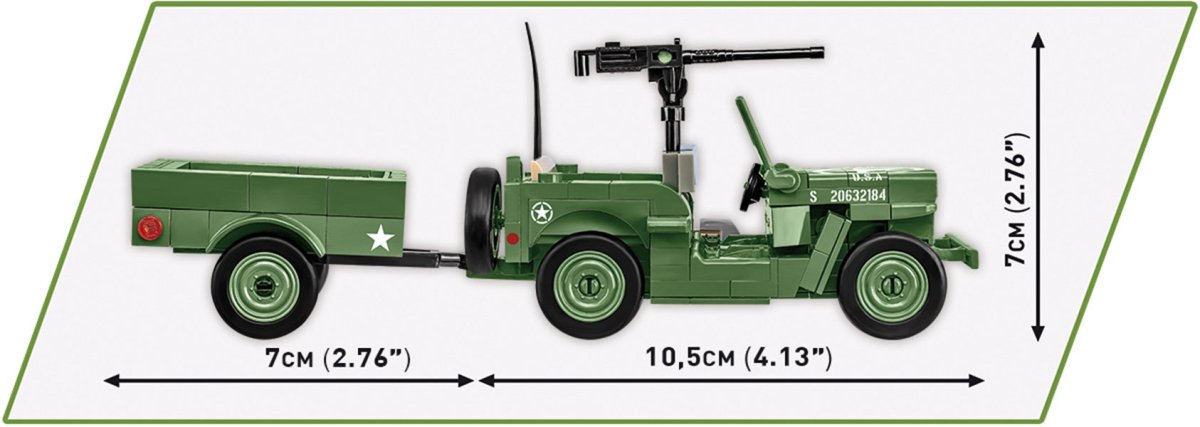 COBI Willys Jeep MB & Trailer - KhalilMania