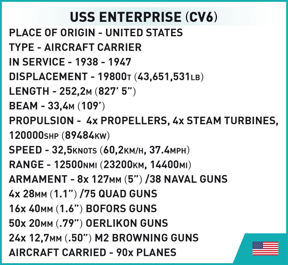 COBI WW2 USS ENTERPRISE - KhalilMania