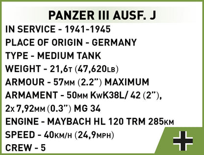 COBI WWII Panzer III - KhalilMania