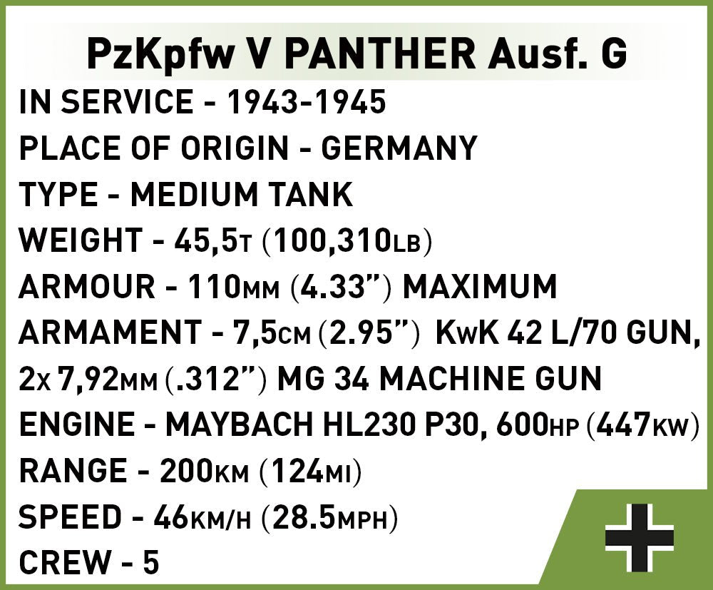 COBI WWII Panzer Panther - KhalilMania