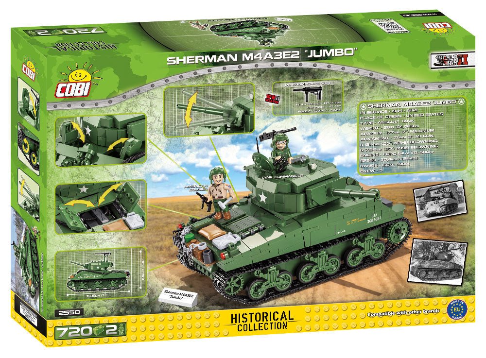 COBI WWII Sherman Jumbo M4A3E2 - KhalilMania