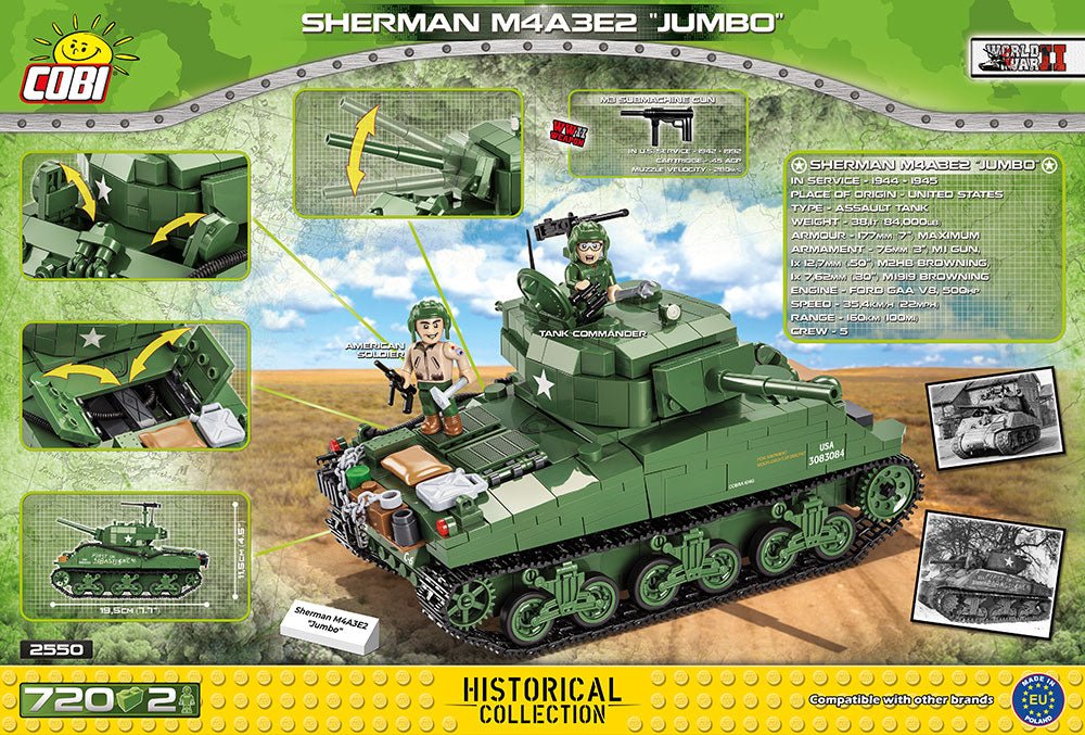 COBI® - WWII Sherman Jumbo M4A3E2 - KhalilMania