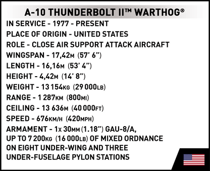 COBI A-10 Thunderbolt II Warthog