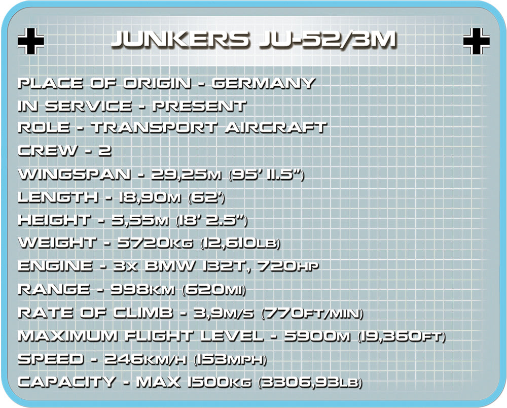 WWII Junkers JU 52/3M