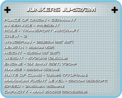 WWII Junkers JU 52/3M