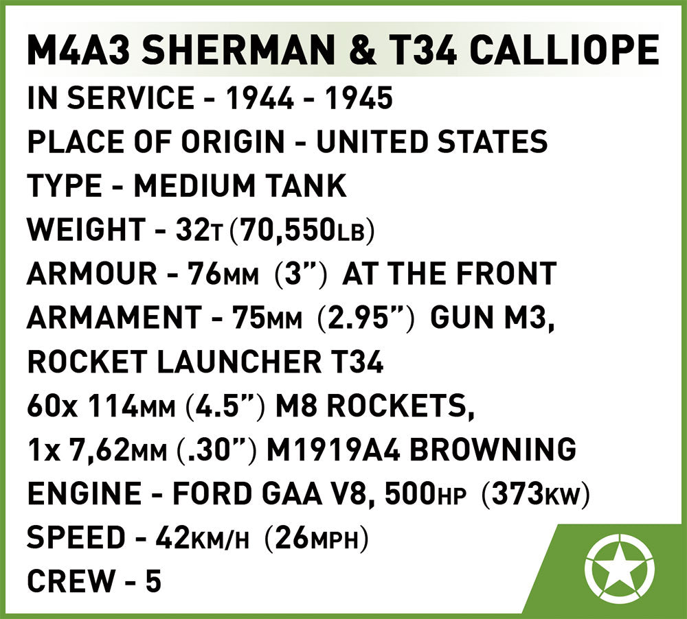 WWII M4A3 Sherman Calliope - Executive Edition