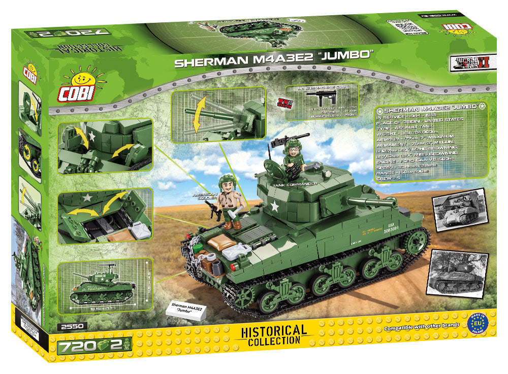 COBI WWII Sherman Jumbo M4A3E2